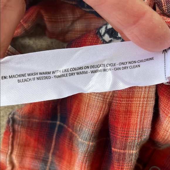 Ariat Youth Red and Blue Plaid Shirt - Picture 14 of 16